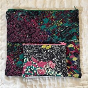 Floral Quilted Pouch Set